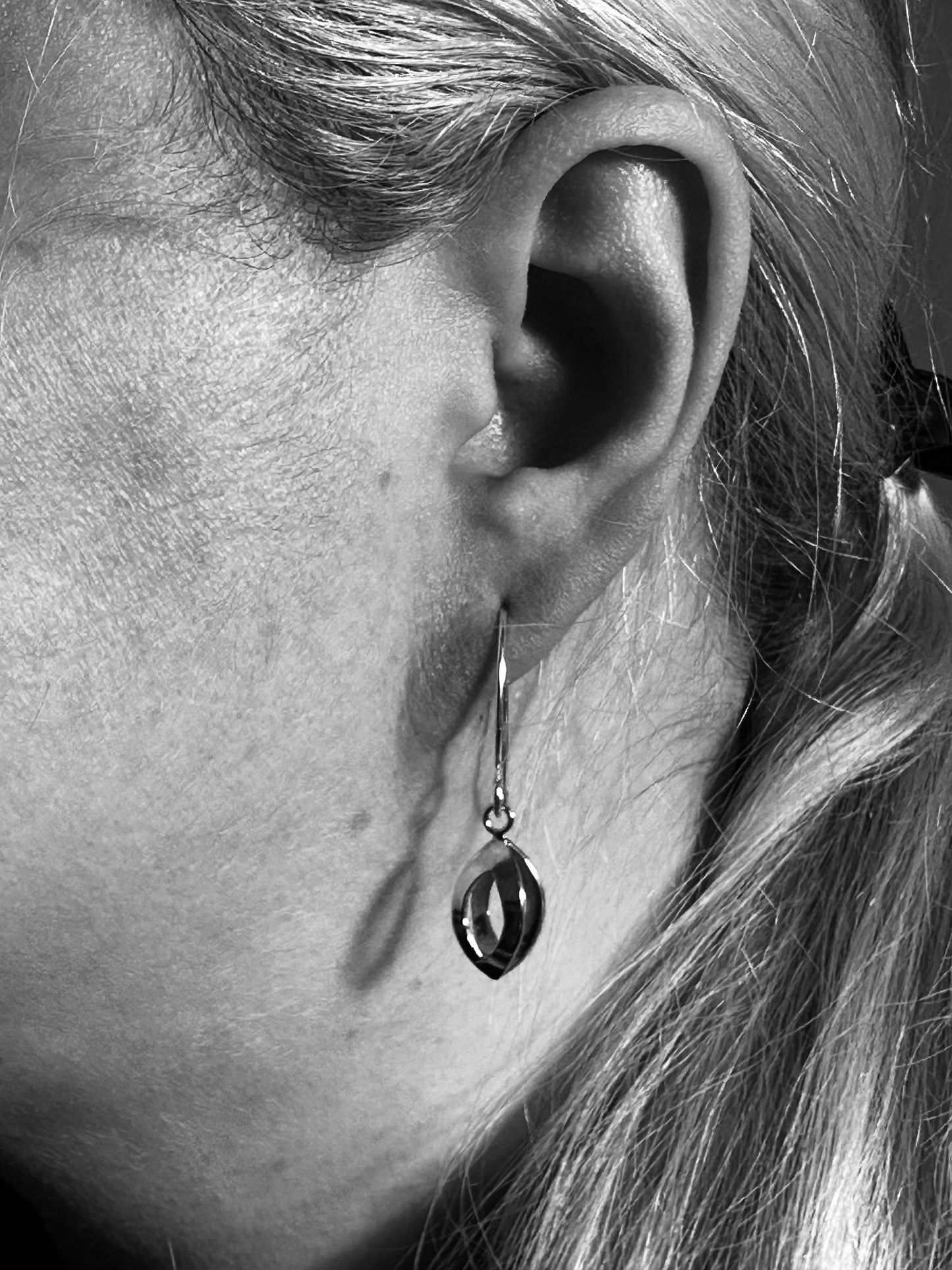 Hollow Oval Earrings