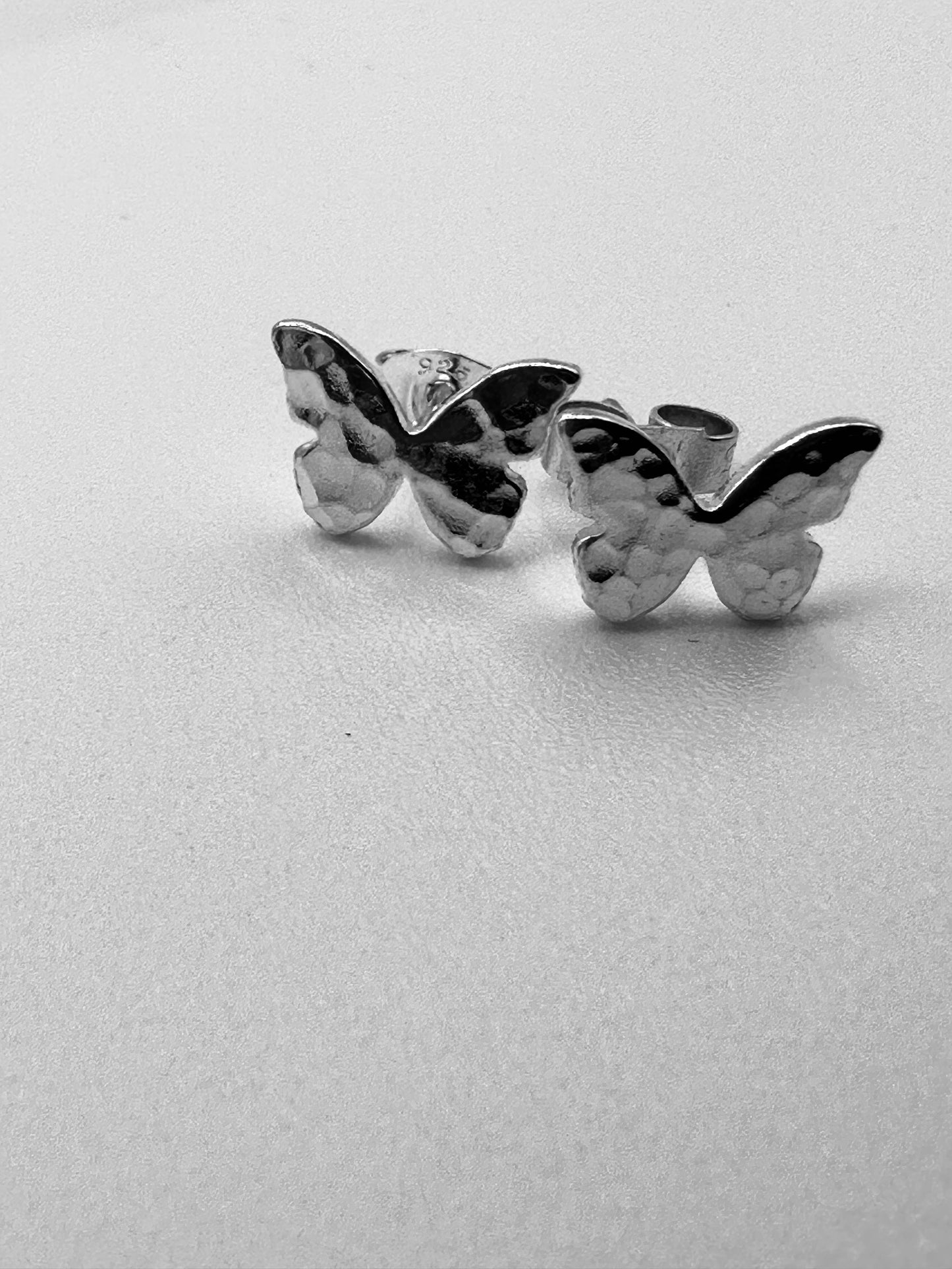 Hammered Butterfly Earrings